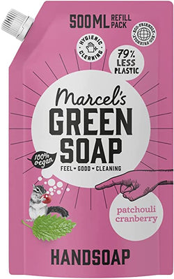 Marcels Green Soap Handwash Refill Patchouli&Cran 500ml