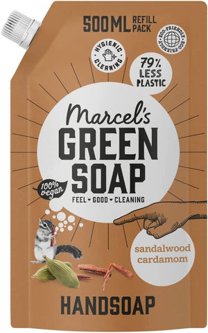 Marcels Green Soap Handwash Refill S&C 500ml