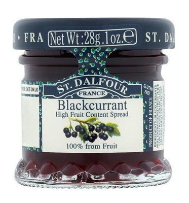 St Dalfour Blackcurrant Fruit Spread 28g (Pack of 48)