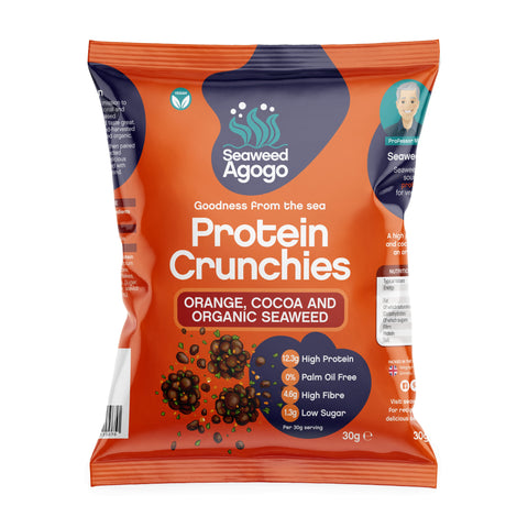 Seaweed Agogo Protein Crunchies Orange Cocoa 30g