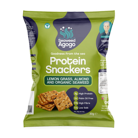 Seaweed Agogo Protein Crackers Almond 30g