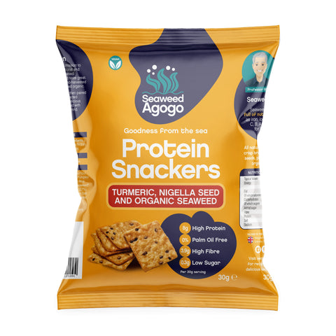 Seaweed Agogo Protein Crackers Turmeric 30g