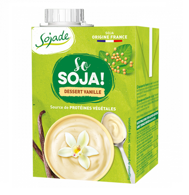 Sojade Vanilla Soya Dessert Organic 530ml (Pack of 8)