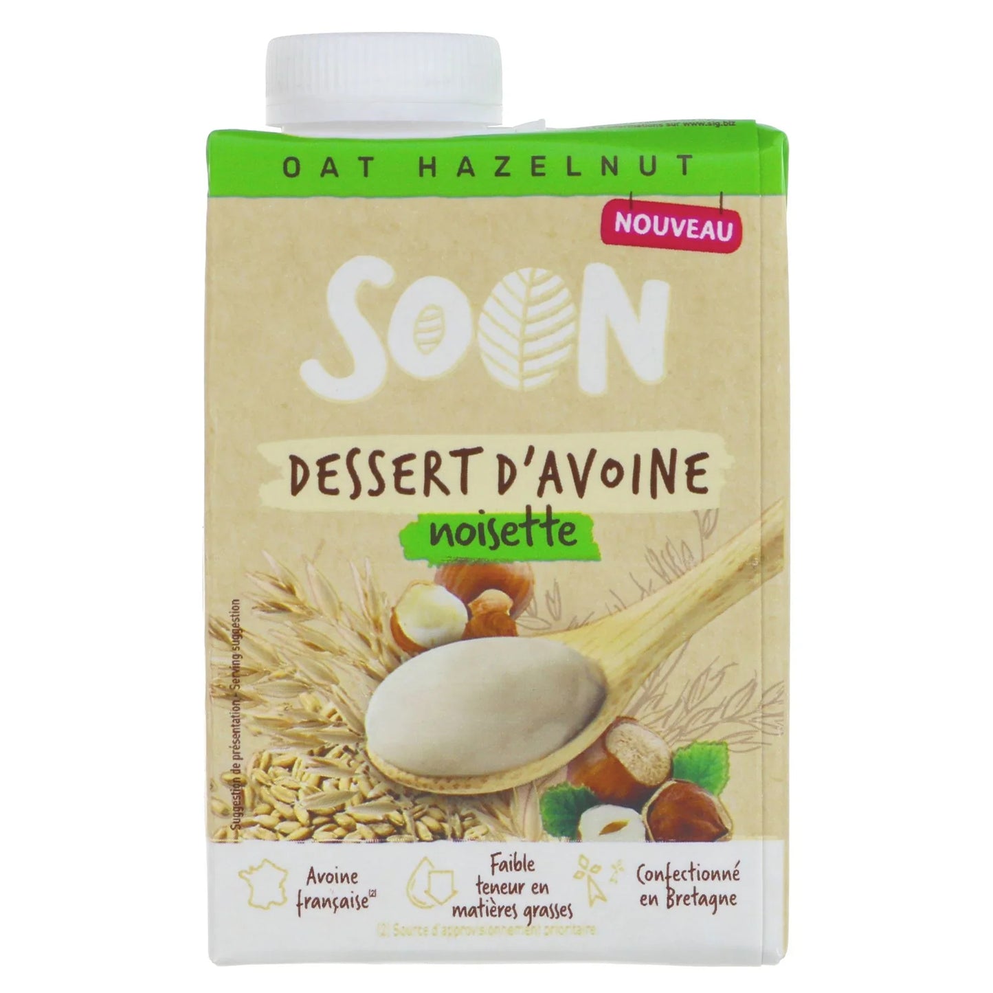 Soon Hazelnut Oat Dessert Organic 530g (Pack of 8)