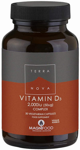 Terranova Vitamin D3 2000iu Complex 100 Capsules