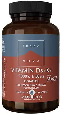 Terranova Vitamin D3 1,000iu with Vitamin K2 50ug Complex 100's