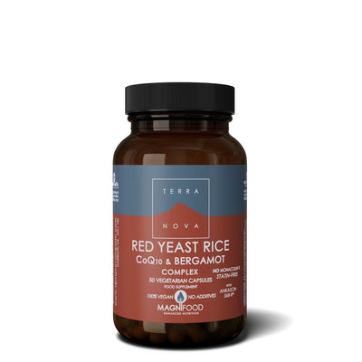 Terranova Red Yeast Rice, Co-Q-10 & Bergamot Complex 50 Capsules