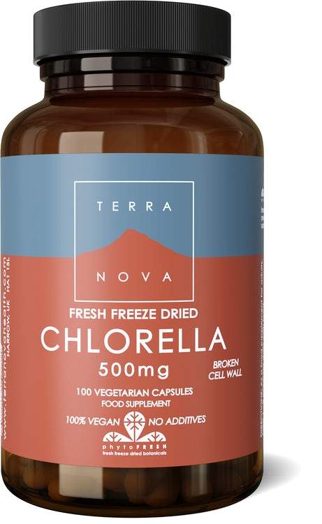 Terranova Chlorella 500mg (fresh freeze dried- organic) 100s