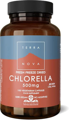 Terranova Chlorella 500mg (fresh freeze dried- organic) 100s