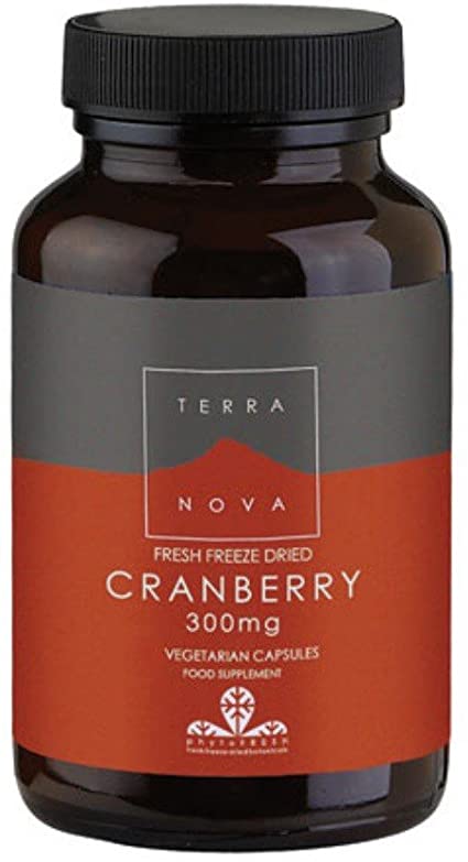 Terranova Fresh Freeze Dried Cranberry 300mg 100 Capsules