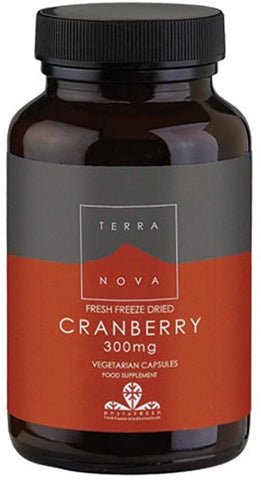 Terranova Fresh Freeze Dried Cranberry 300mg 100 Capsules