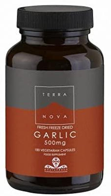 Terranova Fresh Freeze Dried Garlic 500mg 100 Capsules