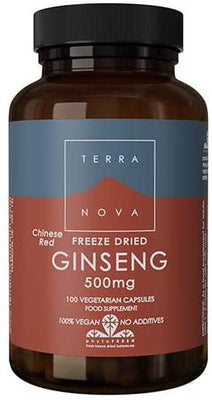 Terranova Ginseng [Chinese Red] 500mg (fresh freeze dried- organic) 100s