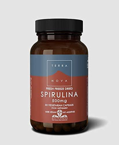 Terranova Spirulina 500mg (fresh freeze dired - organic) 50s