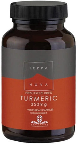 Terranova Fresh Freeze Dried Turmeric 350mg 100 Capsules