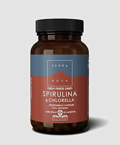 Terranova Spirulina & Chlorella (fresh freeze dried - Organic) 100s