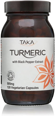 Taka Turmeric Organic Turmeric & Black Pepper Extract 120 Capsules