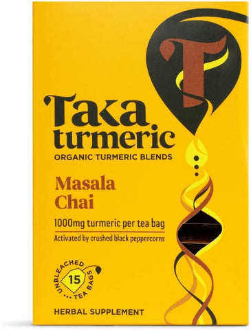 Taka Turmeric Golden Chai Tea 15 Sachet (Pack of 4)