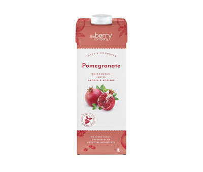 The Berry Company - Pomegranate Juice Blend With Aronia & Rosehip 1L (Pack of 12)