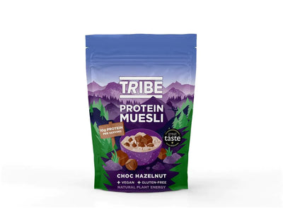 Tribe Protein Muesli (Pouch) - Choc Hazelnut 400g (Pack of 5)