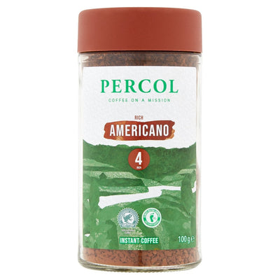 Percol Americano Instant Coffee 100g (Pack of 6)