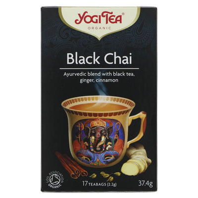 Yogi Tea Black Chai Organic 17 Bags (Pack of 6)