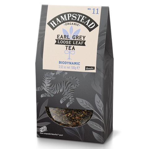 Hampstead Tea Earl Grey Leaf Organic 100g (Pack of 6)