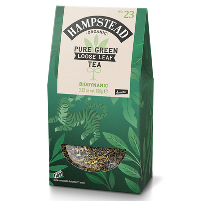 Hampstead Tea Green Leaf Tea Organic 100g (Pack of 6)