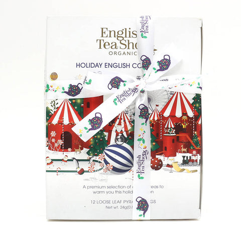 English Tea Shop White Holiday Prism Organic 12 Bags (Pack of 6)