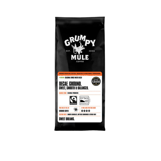 Grumpy Mule Decaffeinated Organic 227g (Pack of 6)
