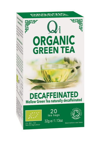 Qi Decaffeinated Green Tea Organic 20 Bags (Pack of 6)