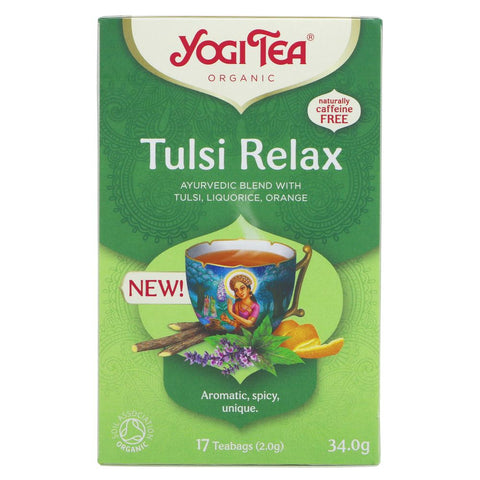 Yogi Tea Tulsi Relax 17 Bags - Organic(Pack of 6)