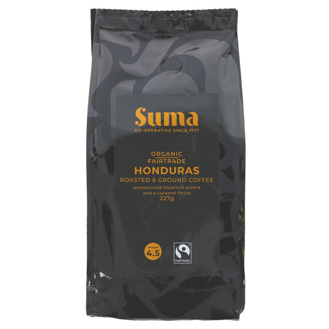 Suma Organic Honduras Ground Coffee 227g (Pack of 6)