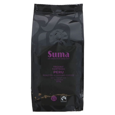 Suma Organic Peru Ground Coffee 227g (Pack of 6)
