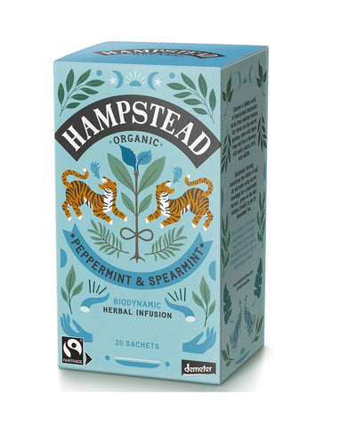 Hampstead Tea Pepper/spearmint Organic 20 Bags (Pack of 4)
