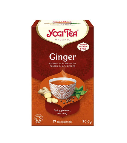 Yogi Tea Ginger Organic 17 Bags (Pack of 6)