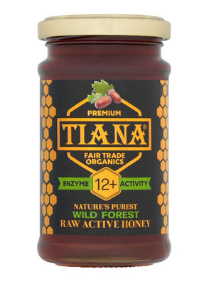 Tiana Raw Wild Forest honey 12+ 250g (Pack of 12)