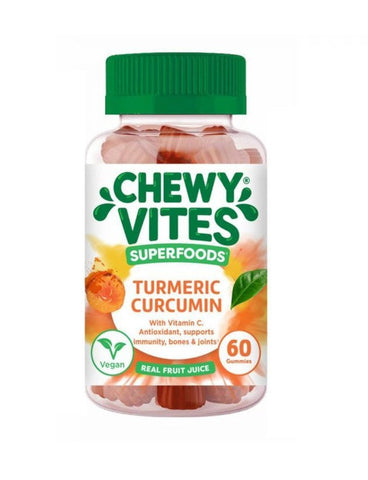 Chewy Vites Superfoods Turmeric 60 Gummies (Pack of 2)