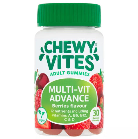 Chewy Vites Adults Multivitamin Advance Berries Complete 30 Gummies (Pack of 2)
