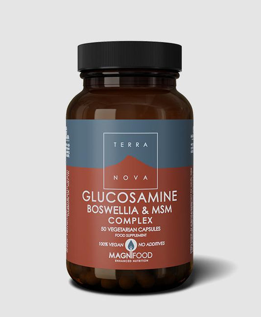 TERRANOVA GLUCOSAMINE, BOSWELLIA & MSM COMPLEX (JOINT SUPPORT COMPLEX) 100 CAPSULES