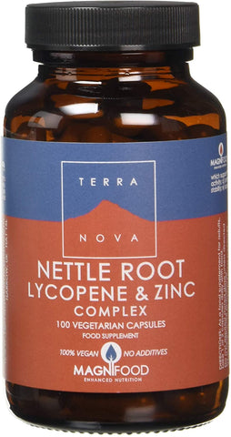 Terranova Nettle Root Lycopene & Zinc Complex 100 Caps