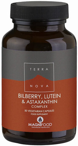 Terranova Bilberry, Lutein & Astaxanthin (Eye Support) Complex 50Caps