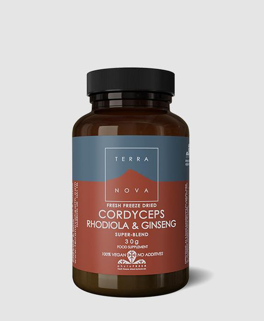 Terranova Cordyceps, Rhodiola & Ginseng 30g
