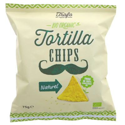 Trafo Tortilla Chips Natural 75g (Pack of 15)