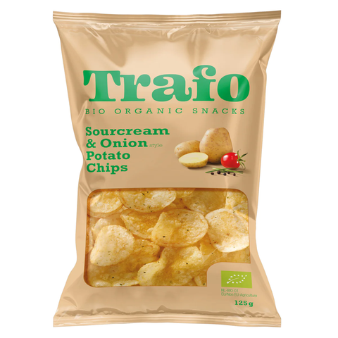 Trafo Chips Sourcream & Onion 125g (Pack of 12)