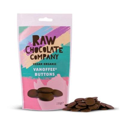 Raw Chocolate Company Vanoffee Buttons 150g (Pack of 6)