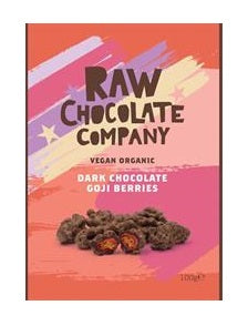 Raw Chocolate Company Organic Chocolate Goji Berries 100g (Pack of 6)
