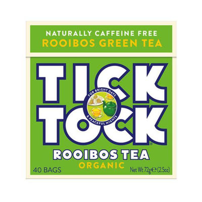 Tick Tock Org Green Rooibos 40bag (Pack of 4)