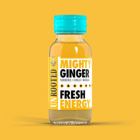 Unrooted Mighty Ginger Shot 60ml (Pack of 12)