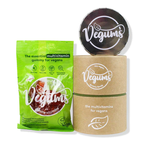 Vegums Multivitamin for Vegans - 60 Gummies Plus Storage Tin (Pack of 24)